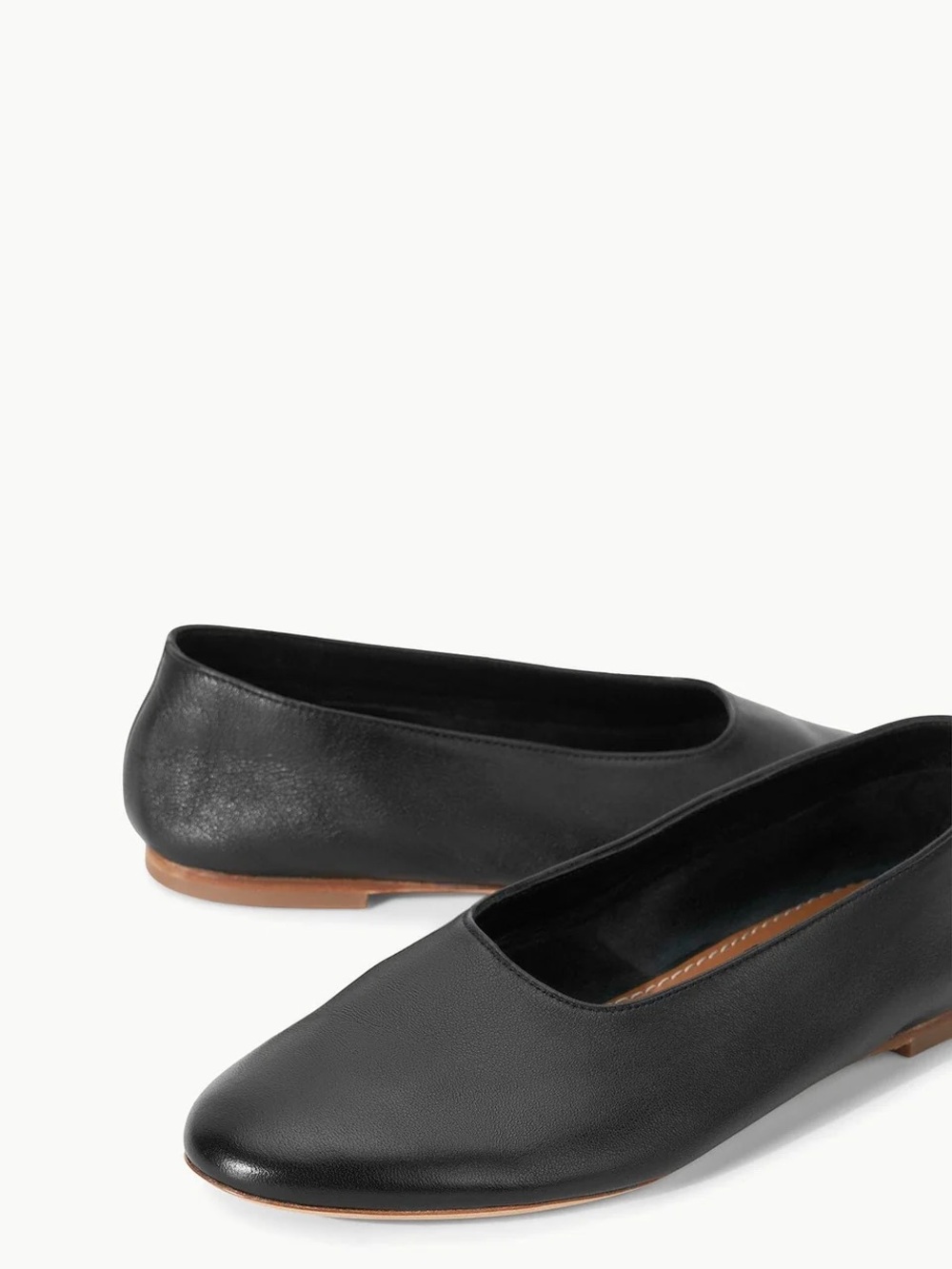 STAUD ALBA BALLET FLAT BLACK